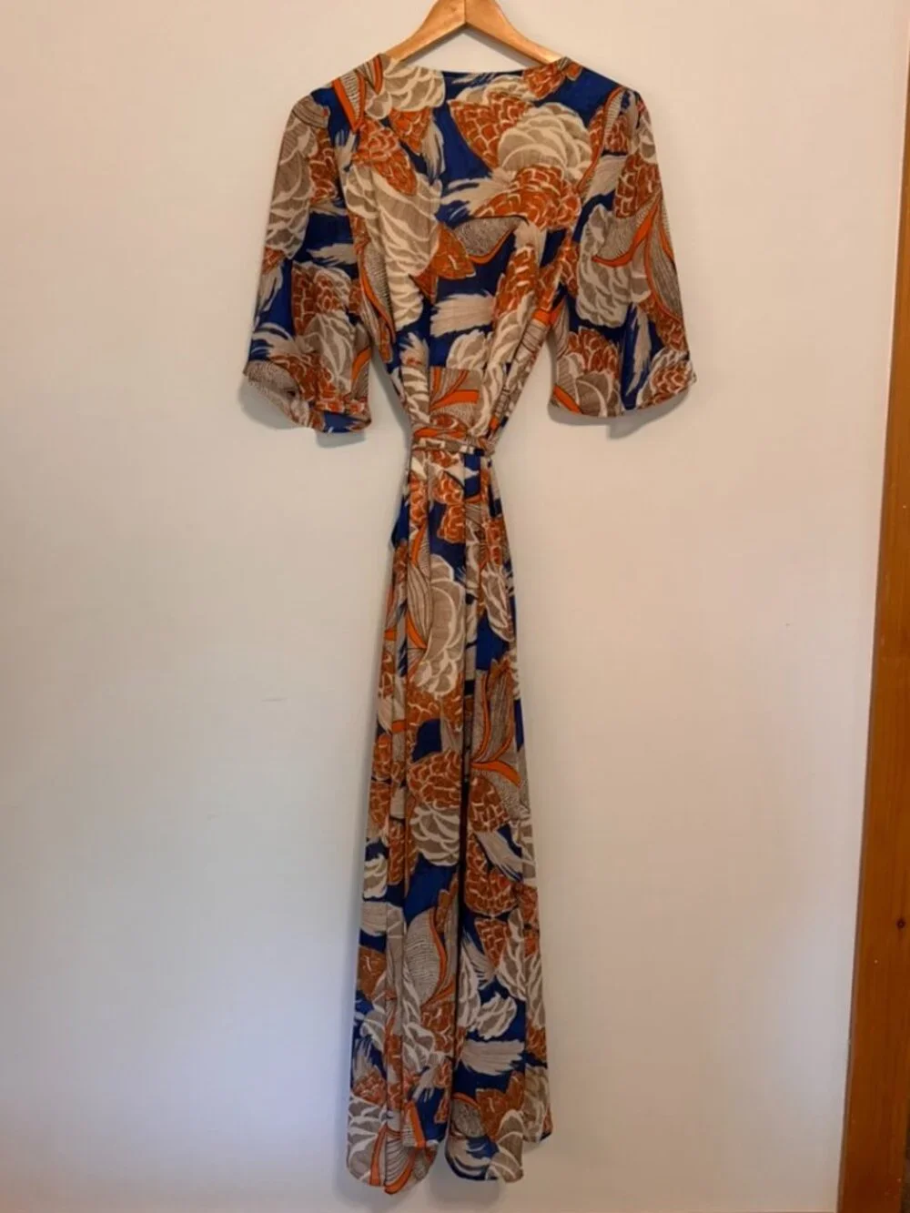 Tropical wrap dress
